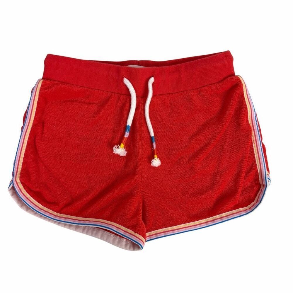 Mini Boden Red Terry Shorts size 7 Year